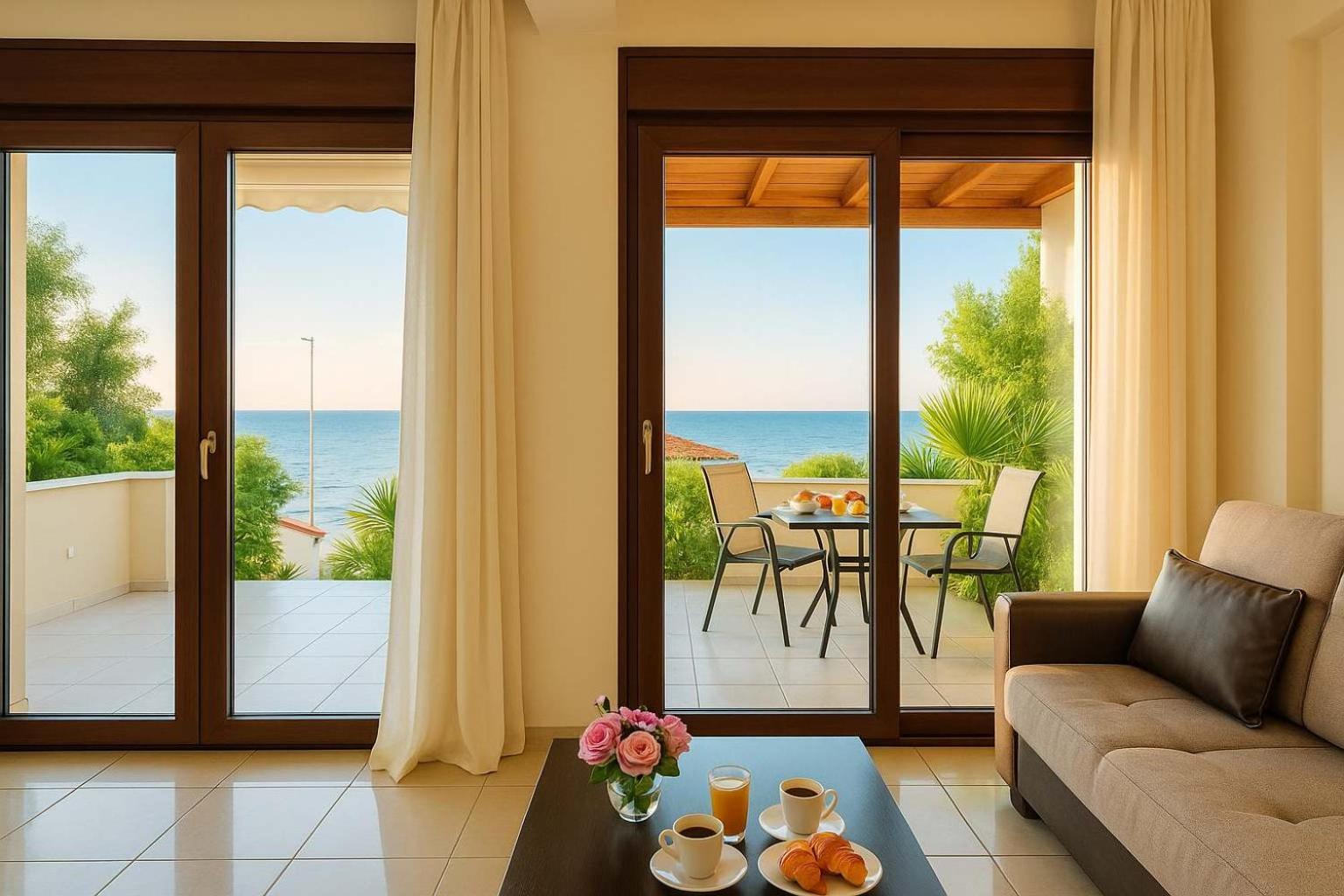 Villa Armonia - Beachfront Majestic Retreat Petalídhion Exteriör bild